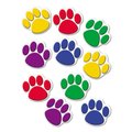 Teacher Created Resources Paw Print Accents, Assorted Colors, 30 Pieces TCR4114